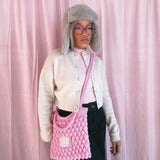 1 OF 1 Pink Bee Bubble crossbody Bag