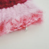 1 OF 1 Pink and Red Crochet Hat