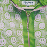 Susannah, Smiley and Friend Cardigan with Zipper: Green