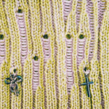 1 OF 1 Pink and Green Cat ears Knit Hat