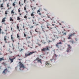 1 OF 1 Pink and Blue Crochet Hat