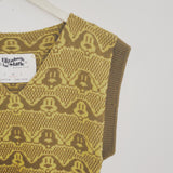 SAMPLE Doggy in Mustard and Brown Vest