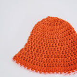 1 OF 1 Orange and Pink Crochet Hat