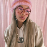 1 OF 1 Orange and Pink crochet Hat