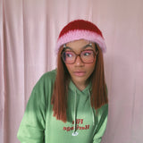1 OF 1 Red and Pink Crochet Hat
