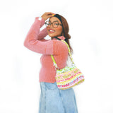 Medium Curvy Arch Bag - Multicoloured Crunch