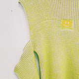 Green and Pink Cold Shoulder Jumper