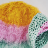 1 OF 1 Yellow, Pink and Green Cowboy Hat