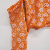 Orange and Pink Cold Shoulder Jumper