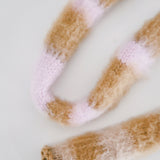 1 OF 1 Pink and Brown Scarf