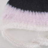 1 OF 1 Black, Pink and Ivory Bonnet