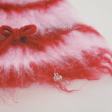 1 OF 1 Pink and Red Crochet Hat