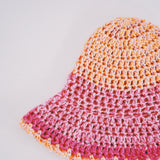 1 OF 1 Orange and Pink Crochet Hat