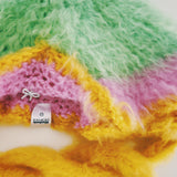 1 OF 1 Green, Pink and Yellow Floppy Bonnet