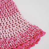 1 OF 1 Pink Ombre Crochet Hat
