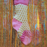 Ivory, Pink Big Christmas Stocking