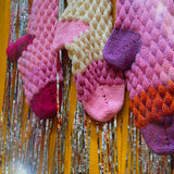 Ivory, Pink Big Christmas Stocking