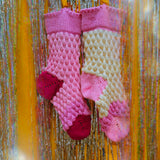 Ivory, Pink Big Christmas Stocking