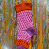 Pink, Orange Christmas Stocking