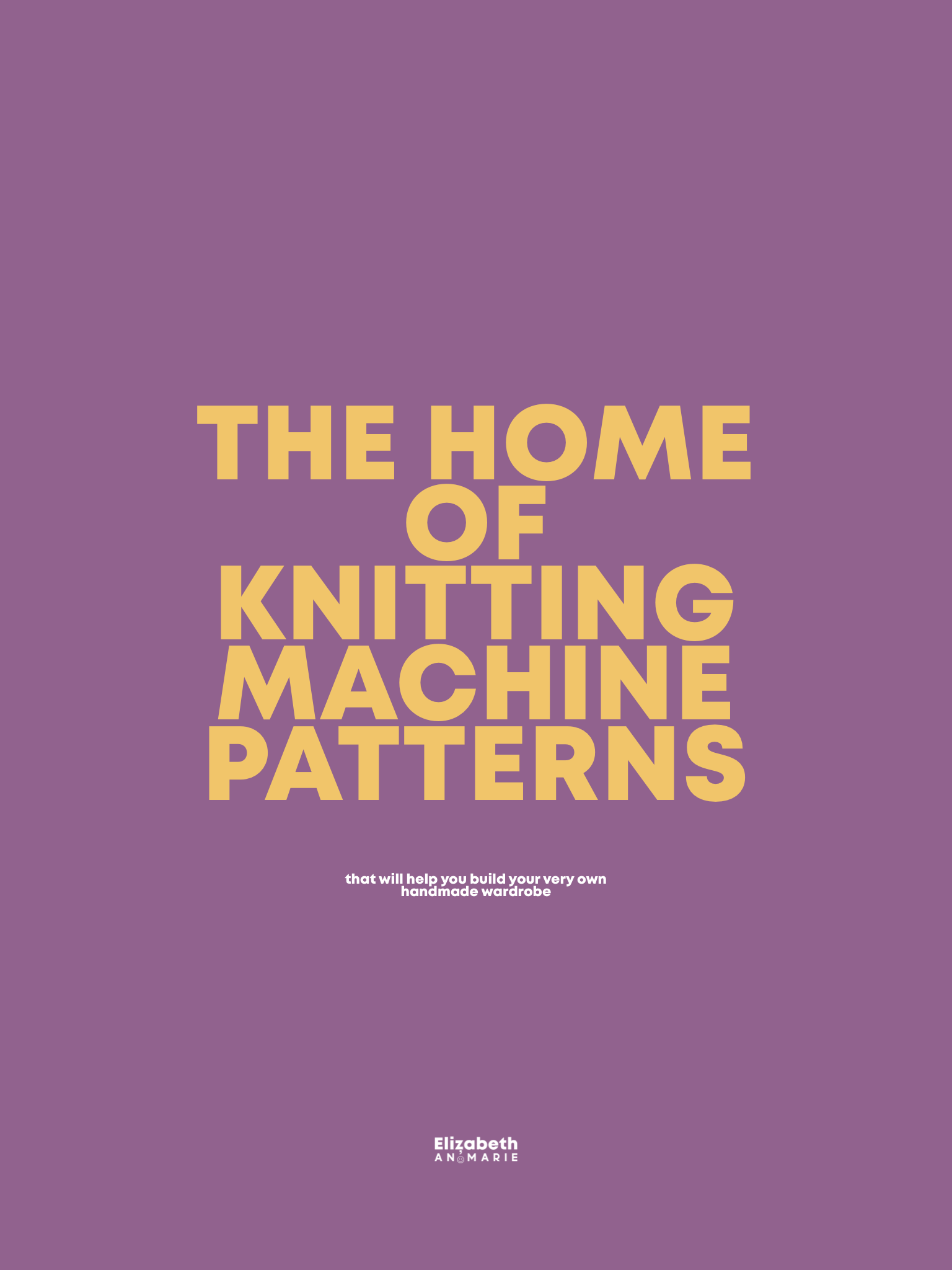 Machine Knitting Patterns