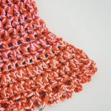 Green, Pink and Orange Crochet Hat