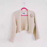 Ivory Bee Bubble Knit Jacket