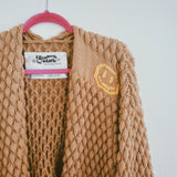 Brown Bee Bubble Knit Jacket