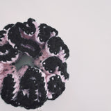 Light Pink and Black Crochet Hair Scrunchies