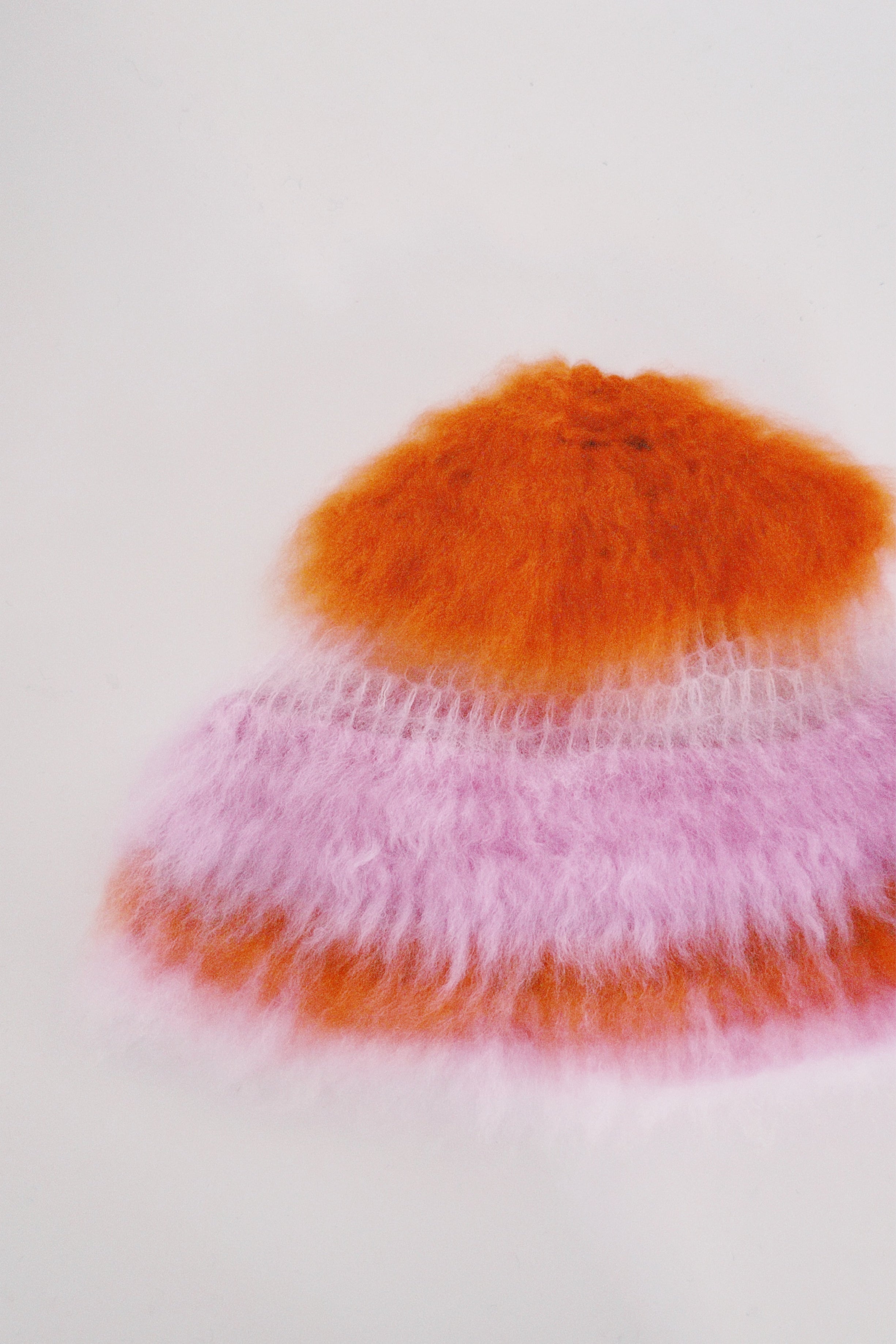1 OF 1 Orange and Pink crochet Hat