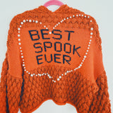 Autumn Bee Bubble BEST.SPOOK.EVER Knit Jacket