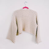 Ivory Bee Bubble Knit Jacket