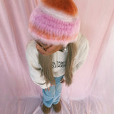Orange and Pink Hat - MADE TO ORDER