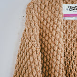 Brown Bee Bubble Knit Jacket