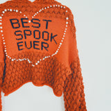 Autumn Bee Bubble BEST.SPOOK.EVER Knit Jacket