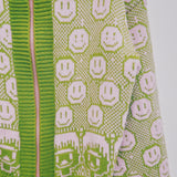 Susannah, Smiley and Friend Cardigan with Zipper: Green