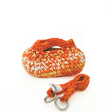 Mini Curvy Loaf Bag with shoulder strap - Orange fever ￼