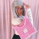 (Brand New) Pink Bee Bubble Tote Bag - READY TO SHIP