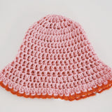 Pink and Orange Crochet Hat