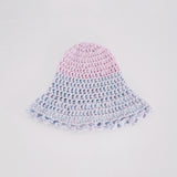 Pink and Blue Crochet Hat