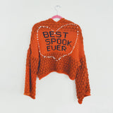 Autumn Bee Bubble BEST.SPOOK.EVER Knit Jacket