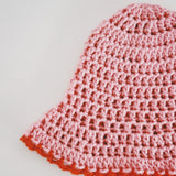 Pink and Orange Crochet Hat