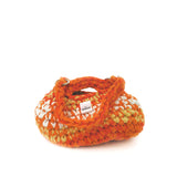 Mini Curvy Loaf Bag with shoulder strap - Orange fever ￼