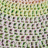 Green, Pink and Orange Crochet Hat