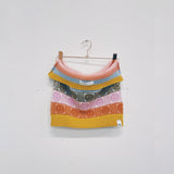 Multicolour Checkerboard Smiley Mini Skirt