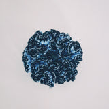 Blue and Black Crochet hair Scrunchies