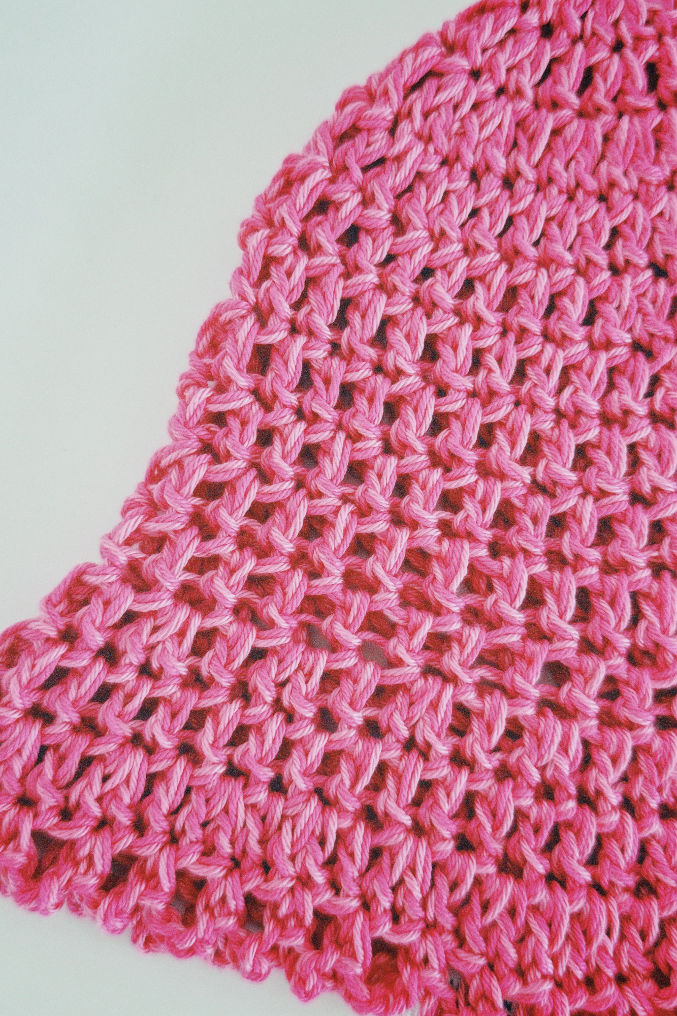 1 OF 1 Vibrant Pink Crochet Hat