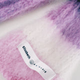 Pink, Purple, Black and Ivory Skinny Scarf