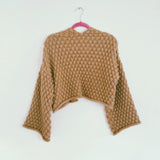 Brown Bee Bubble Knit Jacket