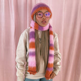 (1 Of 1) Pink, Purple and Orange Scarf - READY TO SHIP