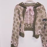 Susannah Smiley and Friend Bow tie Cardigan : Pink